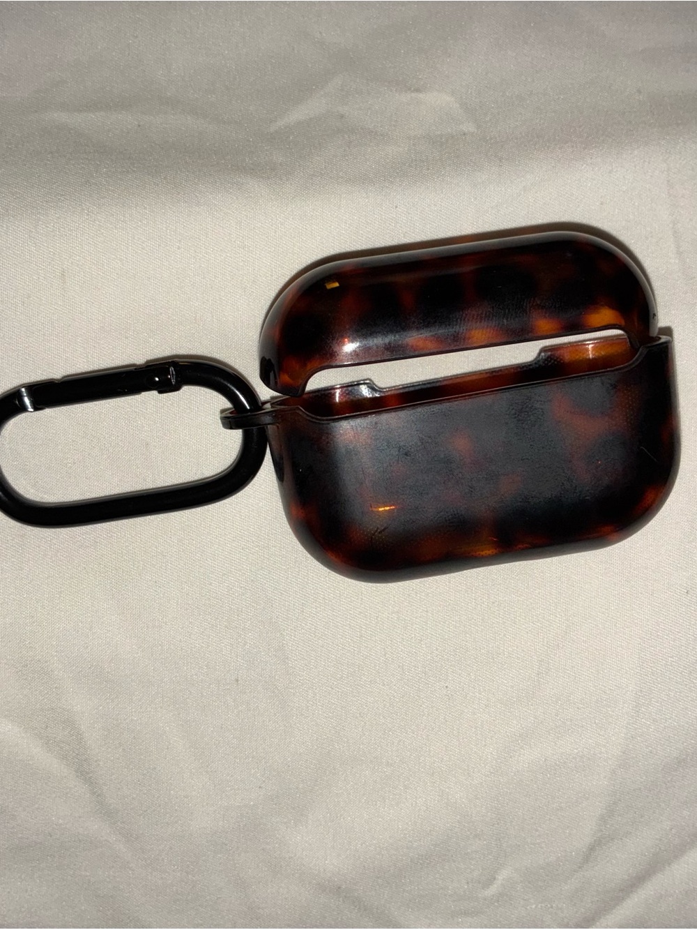 Tortoiseshell Hard Case AirPods Pro 2 with Carabiner